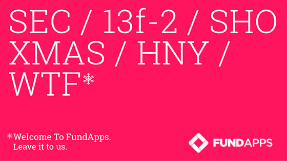 We’ve got you covered. FundApps are the go-to for all things disclosure. Navigate the ongoing SEC changes with FundApps. Don't get snowed under.